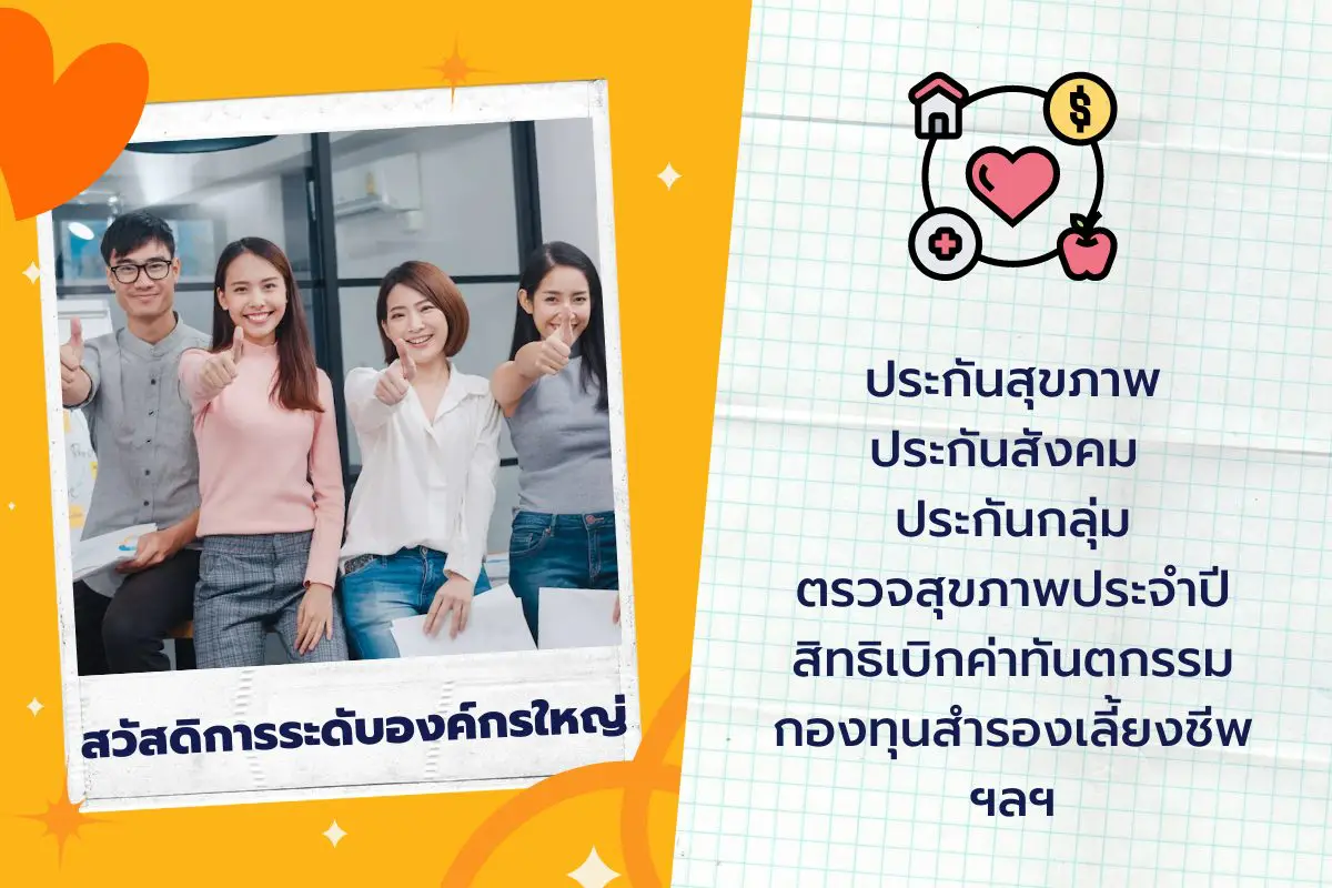 สวัสดิการพื้นฐานเทียบเท่ากับบริษัทขนาดใหญ่ แต่บรรยากาศการทำงานเป็นกันเองต้องที่นี่เลย